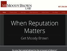 Tablet Screenshot of moodybrown.com